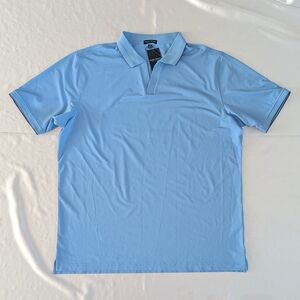 New Peter Millar Crown Crafted Summertime Performance Mesh Polo Shirt Blue XXL